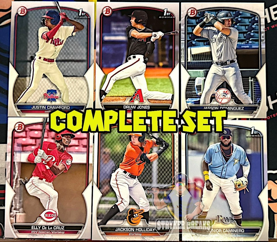 2023 BOWMAN BASEBALL COMPLETE PROSPECT SET 1-150 Caminero Holiday Dominguez Elly - Image 1 of 1
