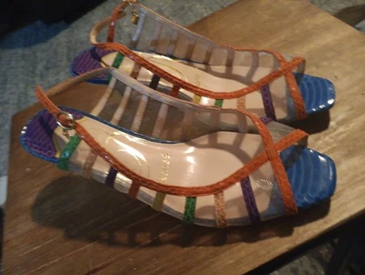 J.Renee Women's Shoes Size 7.5 Multicolor Ankle Strap - Image 1 of 4