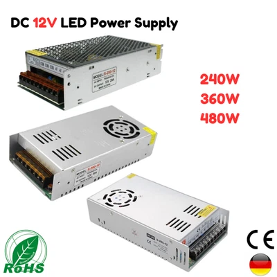 DC 12V LED Trafo Netzteil Schaltnetzteil 20 - 40A Netzteil LED Streifen - Bild 1 von 4