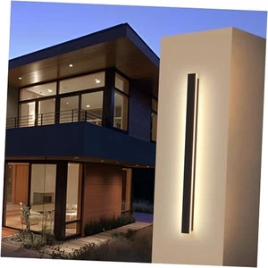 Moderna luz de pared lineal para exteriores 31,5 pulgadas 3000K IP65 1 paquete-31,5 pulgadas blanco cálido - Imagen 1 de 7