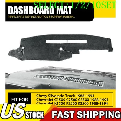 Alfombrilla de tablero antideslizante para 88-94 Chevy C1500 C2500 C3500 Foto 1 de 4