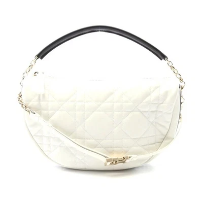 Dior Vibe Medium Hobo Cannage Leather Handbag Women White One Size - Image 1 of 4