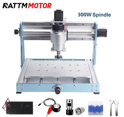 3 AXis 3020 Pro CNC Router Engraving Machine GRBL Control +300W Spindle For Wood - Image 1 of 4