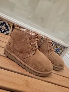 New UGG Neumel II Chukka Boot Chestnut Kid Size 12 Youth - Picture 1 of 10