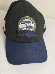 Gorra de béisbol de la NFL de los Seattle Seahawks Saludo al servicio New Era 39thirty M/L. - Imagen 1 de 13