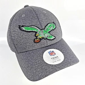 Philadelphia Eagles Mütze Team Bekleidung NFL Football verstellbar grau Vintage Logo - Bild 1 von 6