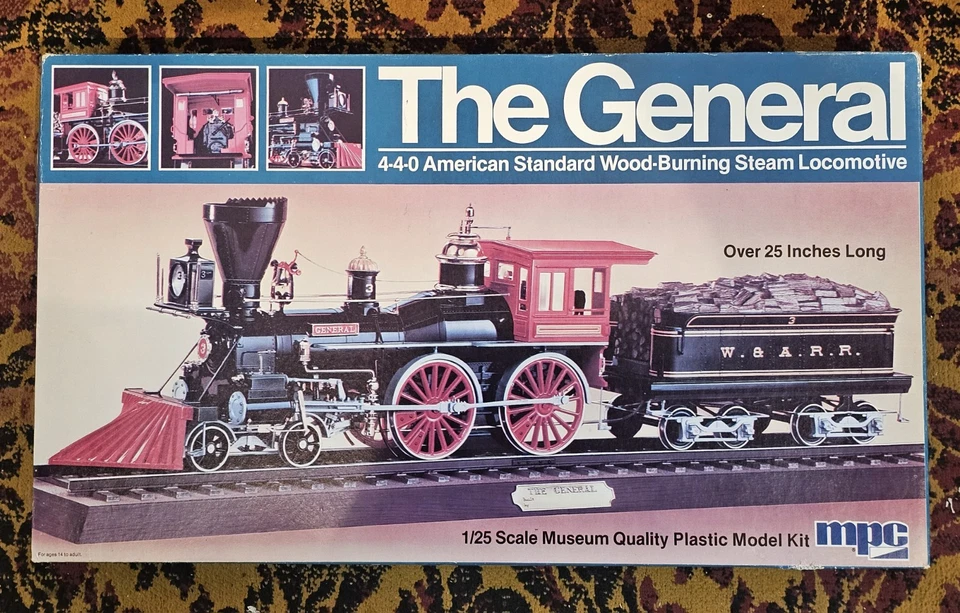 The General 4-4-0 Steam Locomotive MPC Plastic Model Kit - Image 1 of 4