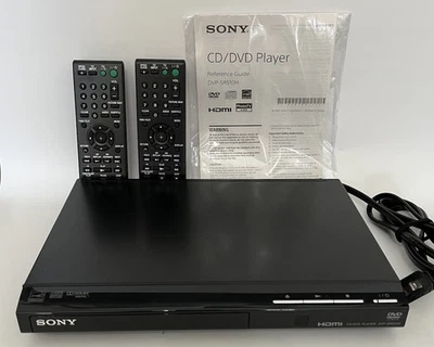 Reproductor de DVD Sony DVP SR510H 1080p con 2 controles remotos negro Foto 1 de 4