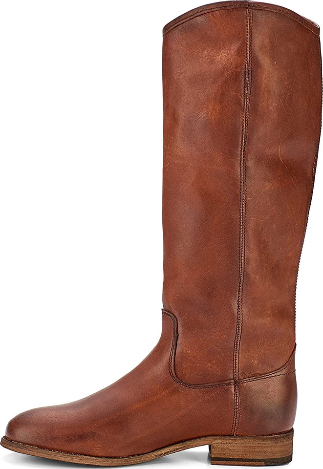 Frye Womens Melissa Button 2 Cognac Riding Equestrian BOOTS Size 6