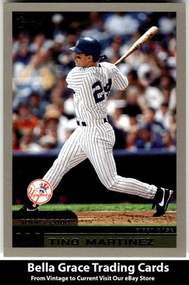 2000 Topps Tino Martinez #370 New York Yankees Limited MLB Baseball - Image 1 of 2