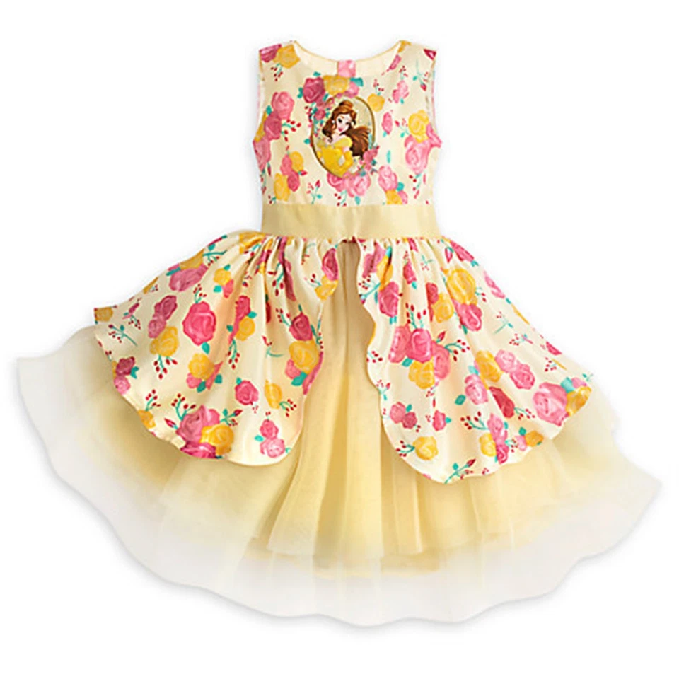 Disney Store Bella Celebración Fiesta Vestido Niñas Bella y Bestia Fiesta Disfraz Foto 1 de 1