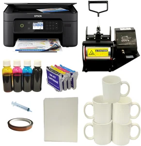 Mugs Cups Heat Press Wireless Sublimation Ink Printer Transfer Paper Tape Bundle - Picture 1 of 8