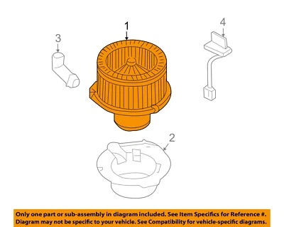 Motor soplador de climatización delantero usado se adapta a: Chevrolet Trailblazer 2003 grado A Foto 1 de 3