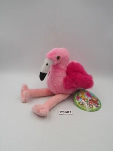 Animal Park C3001 YELL flamingo Plush Stuffed 7" TAG Toy Doll Japan - Picture 1 of 8