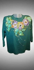 Camisa gráfica de colección única años 80 y2K pintada enfoque para mujer talla única - Imagen 1 de 5