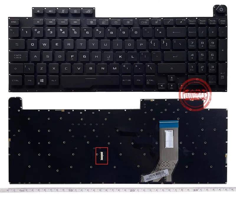 For Asus Vivobook pro M7600Q X7600 N7600Z US Keyboard US backlit Silver