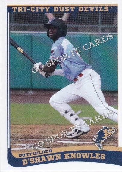 2022 Tri City Dust Devils D'Shawn Knowles RC Rookie Los Angeles Angels BAH - Image 1 of 1