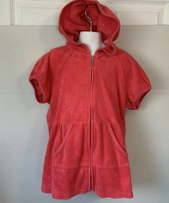 Juicy Couture Sudadera con Capucha S/S Cremallera Bolsillos Frontales Terrycloth Ceñido Coral Talla Pequeña Foto 1 de 4