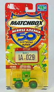 Matchbox Across America Iowa Diecast Scale Model Mercedes Benz Trac 1600 Tractor - Picture 1 of 5