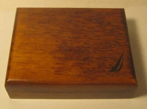 Caja de regalo NAUTICA de madera forrada de fieltro ¡¡SOLO!! Excelente!!!! - Imagen 1 de 5