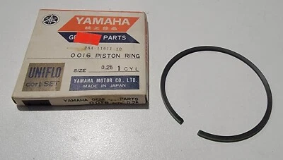 Anillo de pistón Yamaha RT1 284-11611-10-00 .25 O/S primer anillo único NOS 1970-1971 Foto 1 de 4