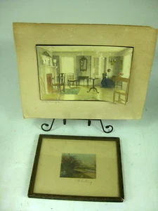 2 Wallace Nutting An Old Drawing Room Tinted Photographs Interior & Orchard - Imagen 1 de 23