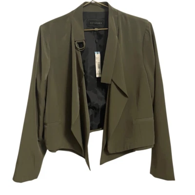 Chaqueta Metaphor Missy Waterfall Frente Abierto en Olive Night Talla XL NUEVA CON ETIQUETAS Foto 1 de 4