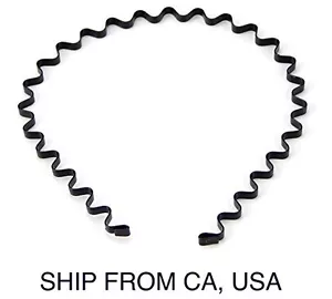 Skque New Wavy Metal Sports Men's Women's Hair Hoop Band Headband - Picture 1 of 3