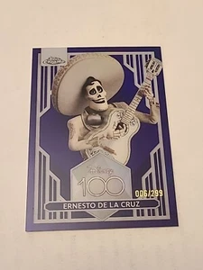2023 Topps Chrome Disney 100 Viola /299 Ernesto De La Cruz 63 - Coco - Foto 1 di 2