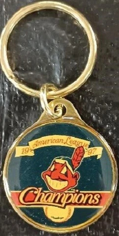 Cleveland Indians MLB Key Chain Metal Championship Cover