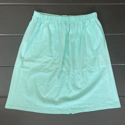 罕见复古女式雅芳时尚棉裙,尺寸 L,浅蓝色 — 第 1/4 张图片