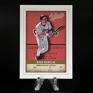 Rich Aurilia 2002 Fleer Authentix Second Row #80 /250 Giants LOOK!! - Picture 1 of 2