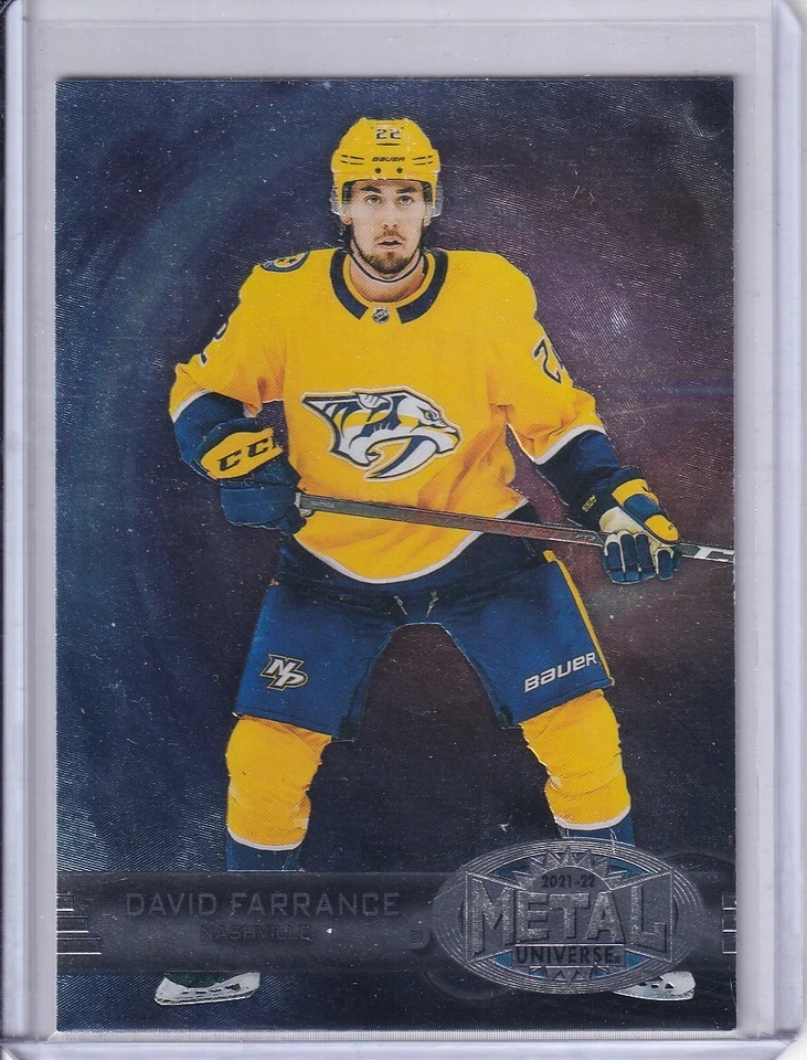 David Farrance, Nashville Predators 2021-22 Metal Universe Retro #R-12 - Image 1 of 2