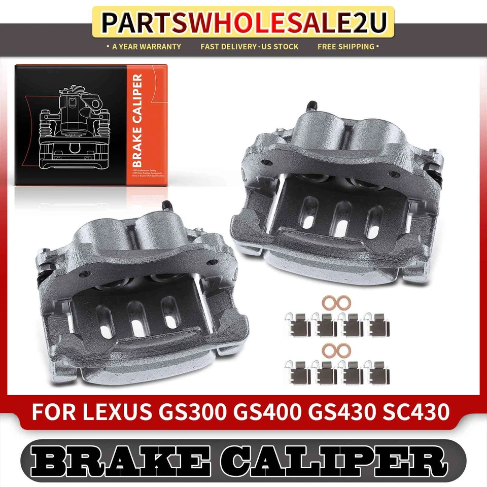 Pinzas de freno delanteras izquierda y derecha con soporte para Lexus GS300 GS400 GS430 SC430 Foto 1 de 4