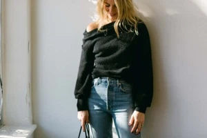 ALC Kenley Pullover Schulterfrei Schwarz Größe XS - Bild 1 von 8