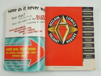 Previews Vol 6 #8 (#92) agosto 1996 + especial Acclaim Comics Valiant Heroes Foto 1 de 4