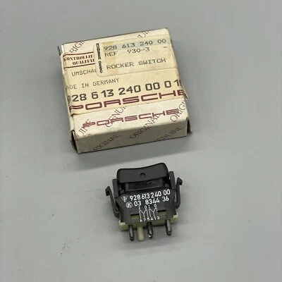 Interruptor de ventana eléctrica NOS Porsche 911 928 964 92861324000 Foto 1 de 3