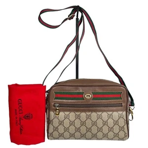 Vintage Gucci Crossbody Bag Schultertasche GG PVC Leder Supreme Interlocking - Bild 1 von 24