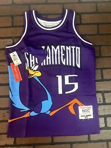 Camiseta deportiva de baloncesto clásica ROADRUNNER/SACRAMENTO púrpura con arnés ~nunca usada ~ S L - Imagen 1 de 4