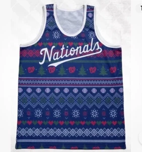Washington Nationals Ugly Sweater Tank Top - SGA 7/24/24 - Size Large - Picture 1 of 2