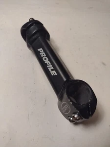 Profile Stiffy 1" Threadless Road Stem Black 25.4 Bar Clamp 120mm Length - Picture 1 of 13