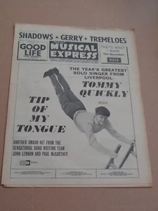 New Musical Express - August 2 1963 Tommy Quickly cover (Rolling Stones/Heinz) - Imagen 1 de 1
