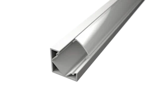 PROFILO ALLUMINIO PER STRISCE STRIP LED BARRA ANGOLARE 2 METRI LINEARE+COPERTURA - Foto 1 di 4