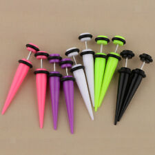 Pin Gauge Multi Colors Piercing Plugs 10Pcs Fake Taper Gauge Ear Studs 1mm