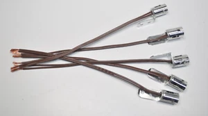 Lot of 5 NOS Wired Bayonet Bulb Socket BA15 (1076 1176 etc) 75W 2-Hole Bracket - Picture 1 of 6