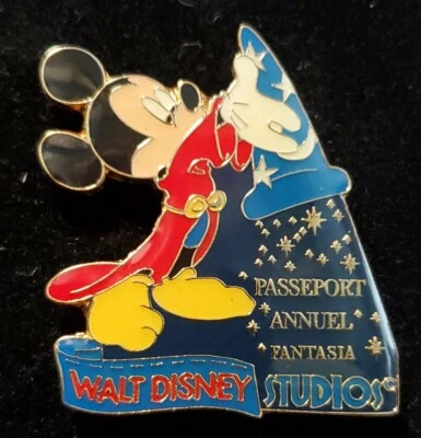 Prendedor de regalo 2002 DLRP Walt Disney Studios Sneak Peek Passeport Annuel Fantasia, AP Foto 1 de 2