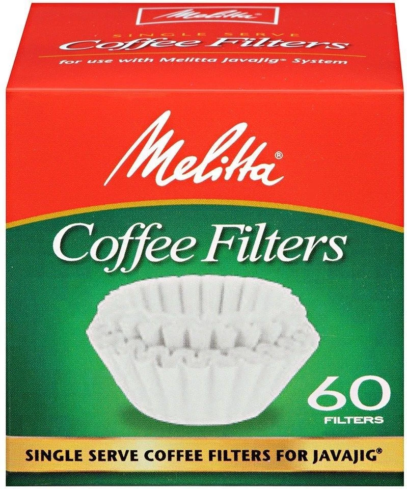 Melitta Java Jig Single Serve Paper Coffee Filters60 Count Brewers Replacement