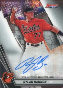 2019 BOWMAN'S BEST RYLAN BANNON BEST OF 2019 AUTO BALTIMORE ORIOLES - Picture 1 of 1