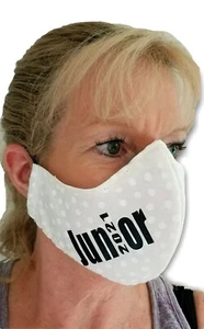 100% Baumwolle Gesichtsmaske gefüttert mit Filternetzfutter. FITTED weiß Junior 2021 - Bild 1 von 1
