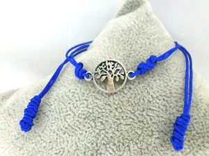 2 Pulseras "Junio" charm árbol de la vida e hilo azul - Imagen 1 de 7